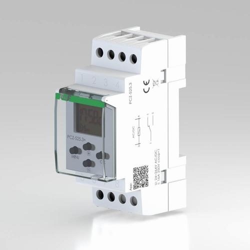 zegar sterujący PCZ-525.3 astronom.1-kanałowy z przerwa nocna 24-264AC/DC 1xNO/NC