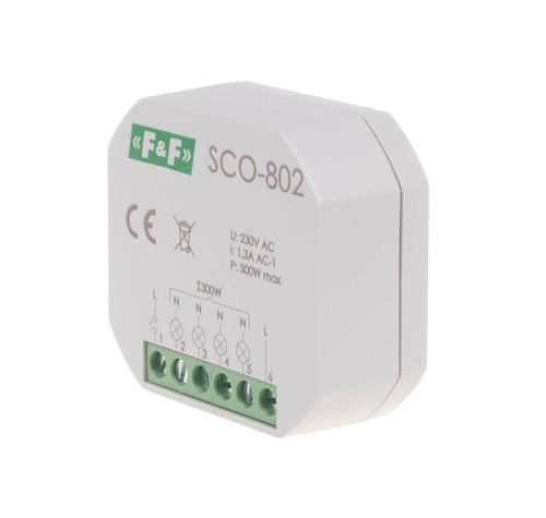 Ściemniacz oświetlenia "z pamięcią" montaż podtynkowy zasilanie 230V AC 300W