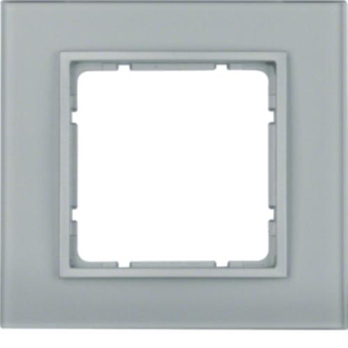 ramka B.7 1-kr.szkl.aluminium