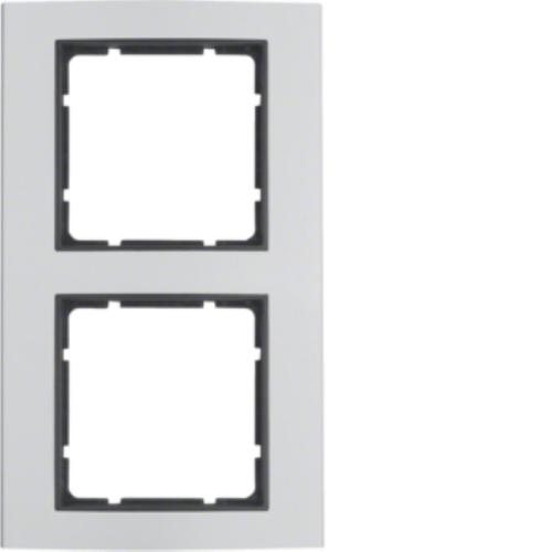 ramka B.3 2-kr.aluminium/antracyt