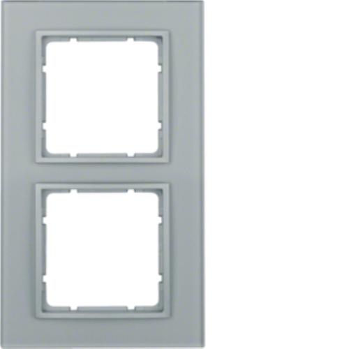 ramka B.7 2-kr.szkl.aluminium