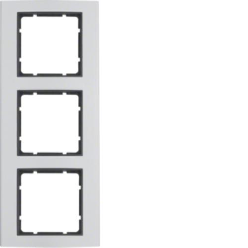 ramka B.3 3-kr.aluminium/antracyt