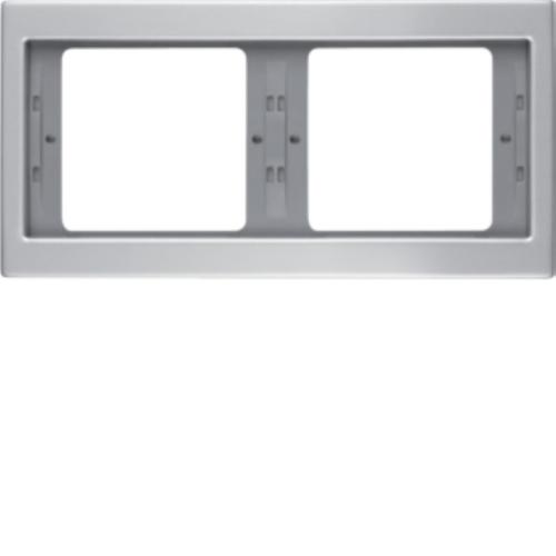 ramka K.5 2-kr.poziom.aluminium