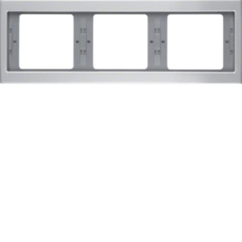 ramka K.5 3-kr.poziom.aluminium