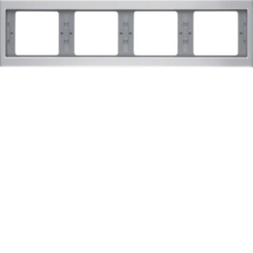 ramka K.5 4-kr.poziom.aluminium