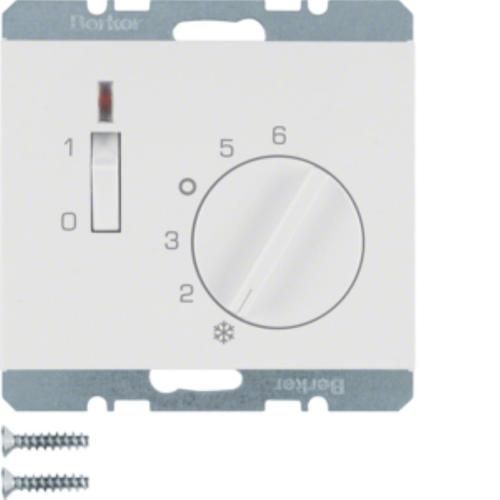 regulator temp.K.1 pomieszcz z zestyk.zwier. elem.central.i lacz.biały