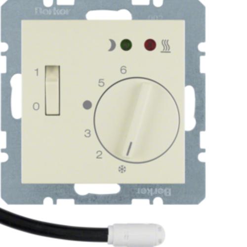regulator temp.KWADRAT podłog.z zestyk.zwier. elem.central.i lacz.krem