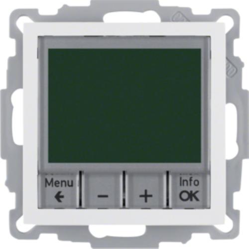 regulator temp.KWADRAT z ster.czas.i elem.cen biały