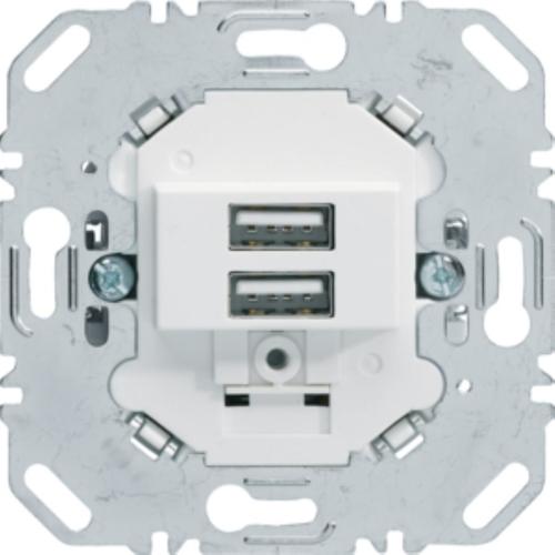 mechanizm ONE.PLATFORM gniazda USB do ładowania 3.0 A 230V biały mat