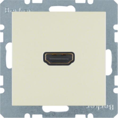 gniazdo S.1 HDMI kremowe polysk