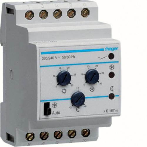 Termostat wielofunkcyjny modułowy bez czujnika 230V 1P 2A funkcje Comfort
