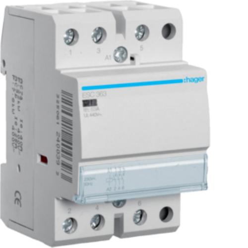 Stycznik 230VAC 3NO 63A AC-7a/b