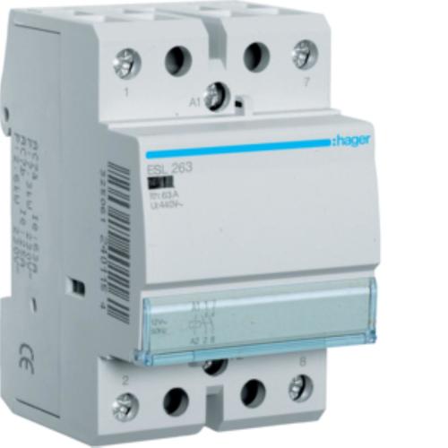 Stycznik 12VAC 2NO 63A AC-7a/b