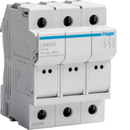 podstawa bezp.mod. 3-bieg.32A 690V L38 3P