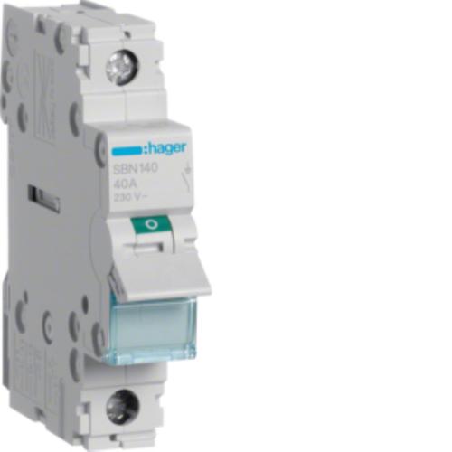 Modułowy rozłącznik izolacyjny 1P 40A 230V