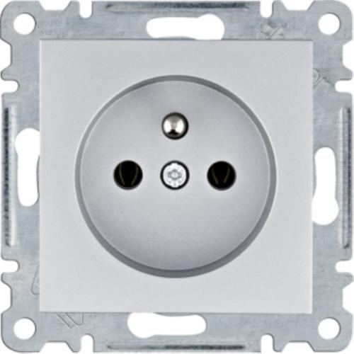 gniazdo LUMINA wtyczk.z/u.16A/250VAC srebrne