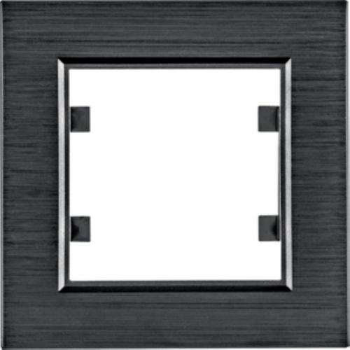 ramka LUMINA PASSION 1-kr.aluminium czarne