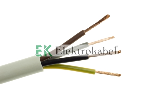 Przewód warsztatowy OWY (H05VV-F) 5x6 biały ELEKTROKABEL