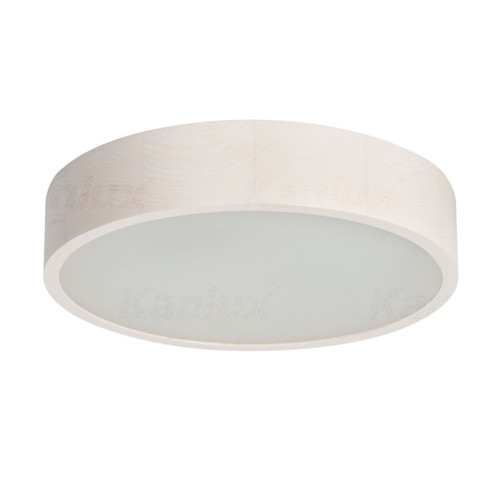 plafon JASMIN 370-W E27 2x60W IP20 biały dab