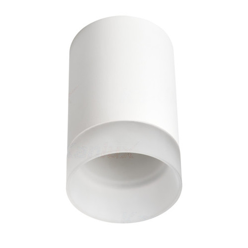 oprawa LUNATI 1xGU10 n/t tuba biały+szklo h-14cm