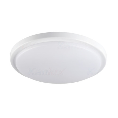 plafon LED ORTE 18W-NW-SE-okrągły z czuj.IP54 4000K 1600lm biały
