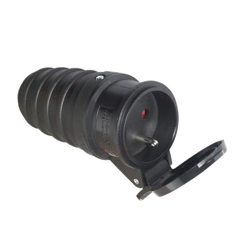 gniazdo gumowe STAN/GP IP44 siec.czarny
