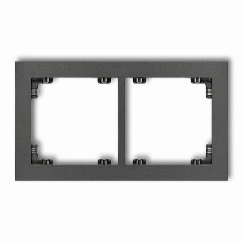 ramka DECO 2-kr.grafit 11DR-2