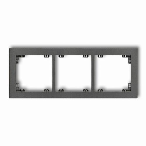 ramka DECO 3-kr.grafit 11DR-3