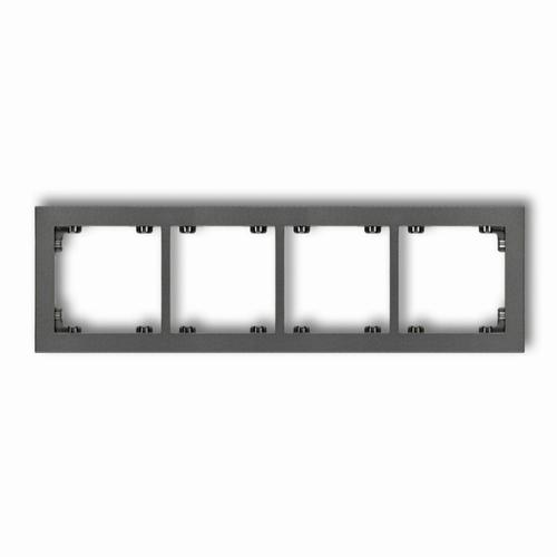 ramka DECO 4-kr.grafit 11DR-4