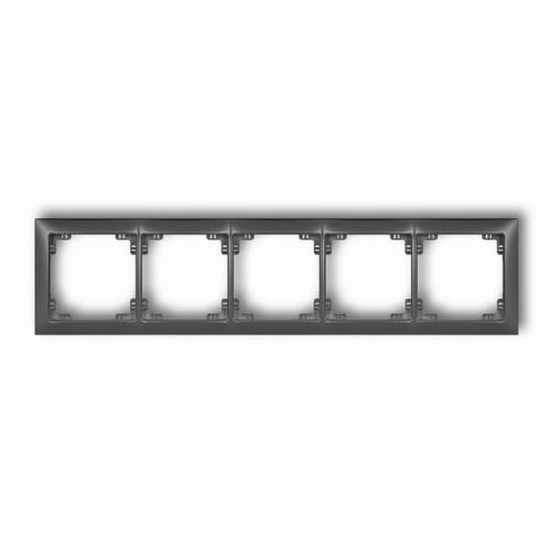 ramka DECO SOFT 5-kr.grafit