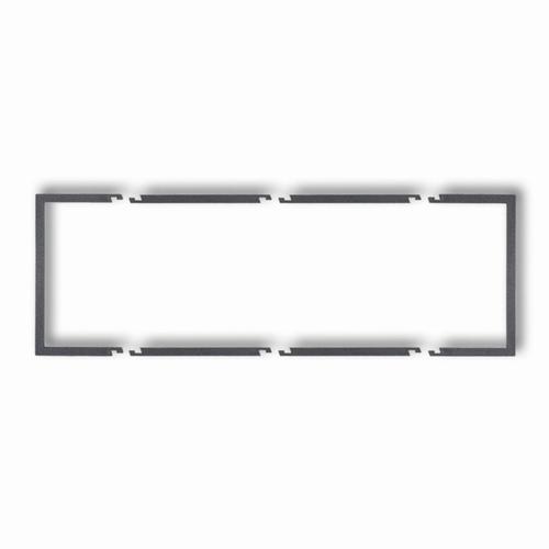 ramka DECO 3-kr.wypeln.grafit 11DRW-3