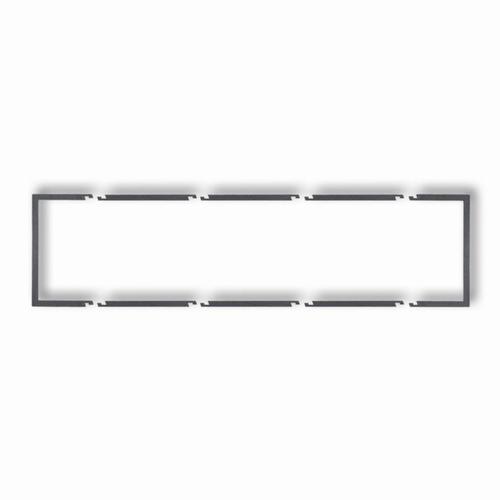 ramka DECO 4-kr.wypeln.grafit 11DRW-4