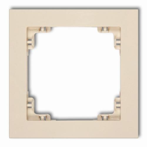 ramka DECO 1-kr.bezowy 1DR-1