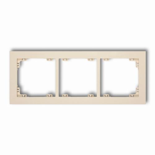 ramka DECO 3-kr.bezowy 1DR-3