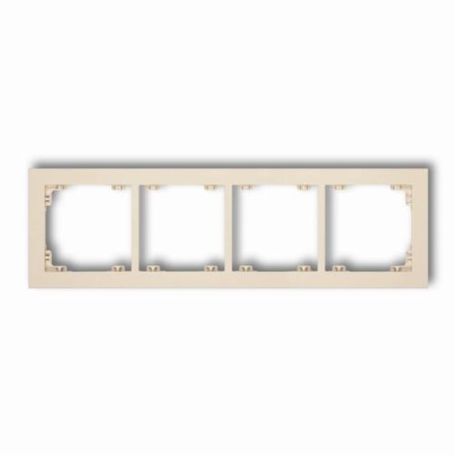 ramka DECO 4-kr.bezowy 1DR-4