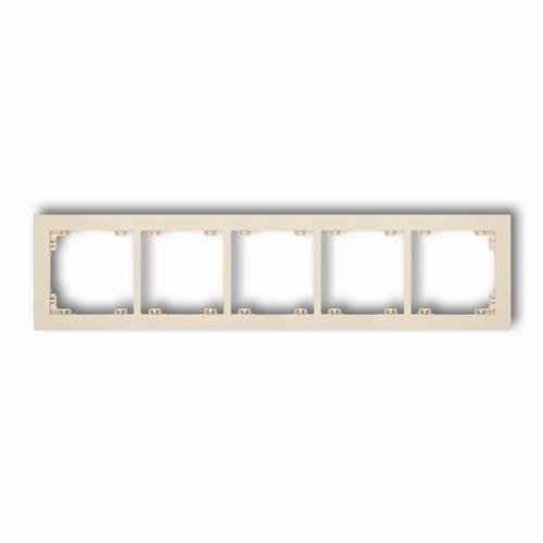 ramka DECO 5-kr.bezowy 1DR-5