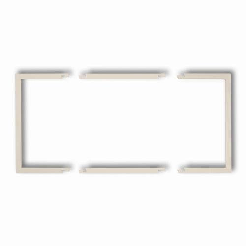 ramka DECO 2-kr.wypeln.bezowy 1DRW-2