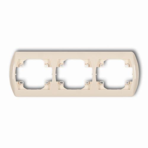 ramka TREND 3-kr.pozio.bezowy 1RH-3