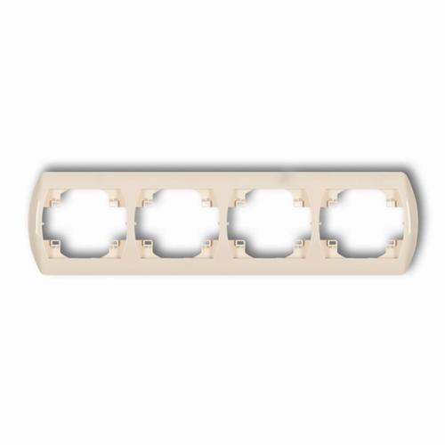 ramka TREND 4-kr.pozio.bezowy 1RH-4