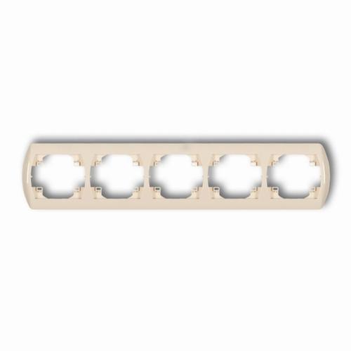 ramka TREND 5-kr.pozio.bezowy 1RH-5