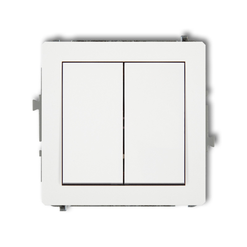 łącznik DECO podwójny biały mat 25DWP-2