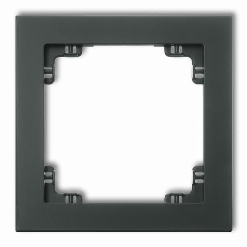 ramka DECO 1-kr. grafit mat 28DR-1