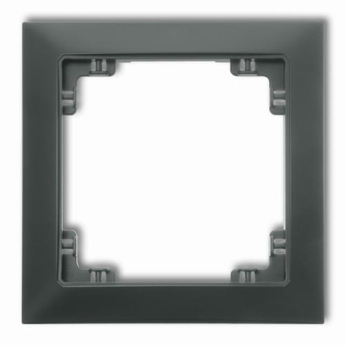 ramka DECO SOFT 1-kr.grafitowy mat