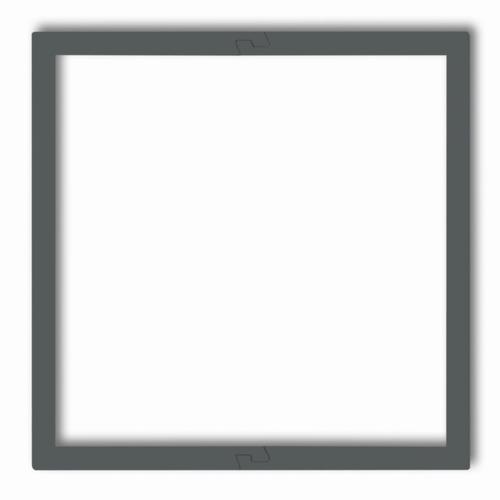 ramka DECO 1-kr.wypeln. grafit mat 28DRW-1