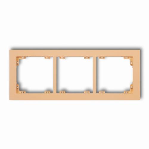 ramka DECO 3-kr. brzoskwiniowy 45DR-3