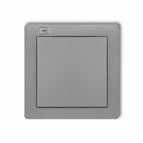 łącznik DECO SMART nadajnik 1-klawisz.2-kanalowy do EXTA FREE srebrny metalik