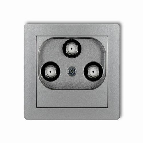 mechanizm gniazda multimedia.3F DATA srebrny met. 7DGMU