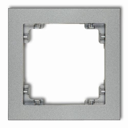 ramka DECO 1-kr.srebrny met. 7DR-1