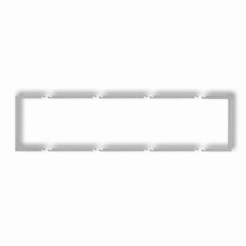 ramka DECO 4-kr.wypeln.srebrny met. 7DRW-4