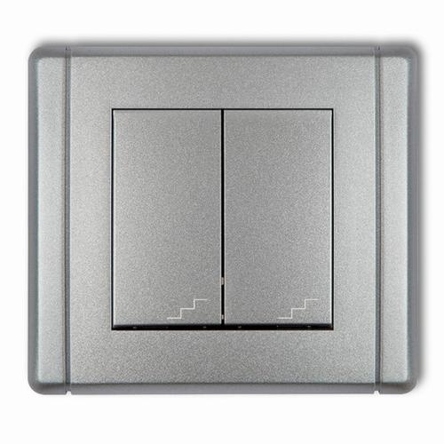 łącznik FLEXI schodowy podwójny srebrny metalik 7FWP-33